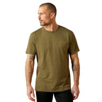 Ariat Mens Roper Seal S/S Tee (10065888) Military Heather