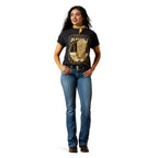 Ariat Womens Boot Cloche S/S Tee (10063756) Vintage Black