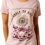 Ariat Womens Early To Rise S/S Tee (10063754) Dusty Pink