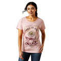 Ariat Womens Early To Rise S/S Tee (10063754) Dusty Pink