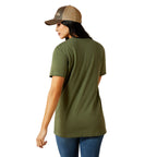Ariat Womens Desert Snake S/S Tee (10064095) Military Heather