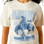 Ariat Womens Retro Block Poster S/S Tee (10063760) Natural