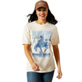 Ariat Womens Retro Block Poster S/S Tee (10063760) Natural