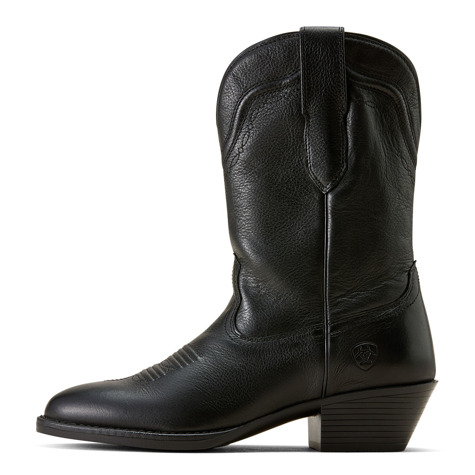 Ariat Womens Easton R Toe Western Boots (10074365) Velvety Black