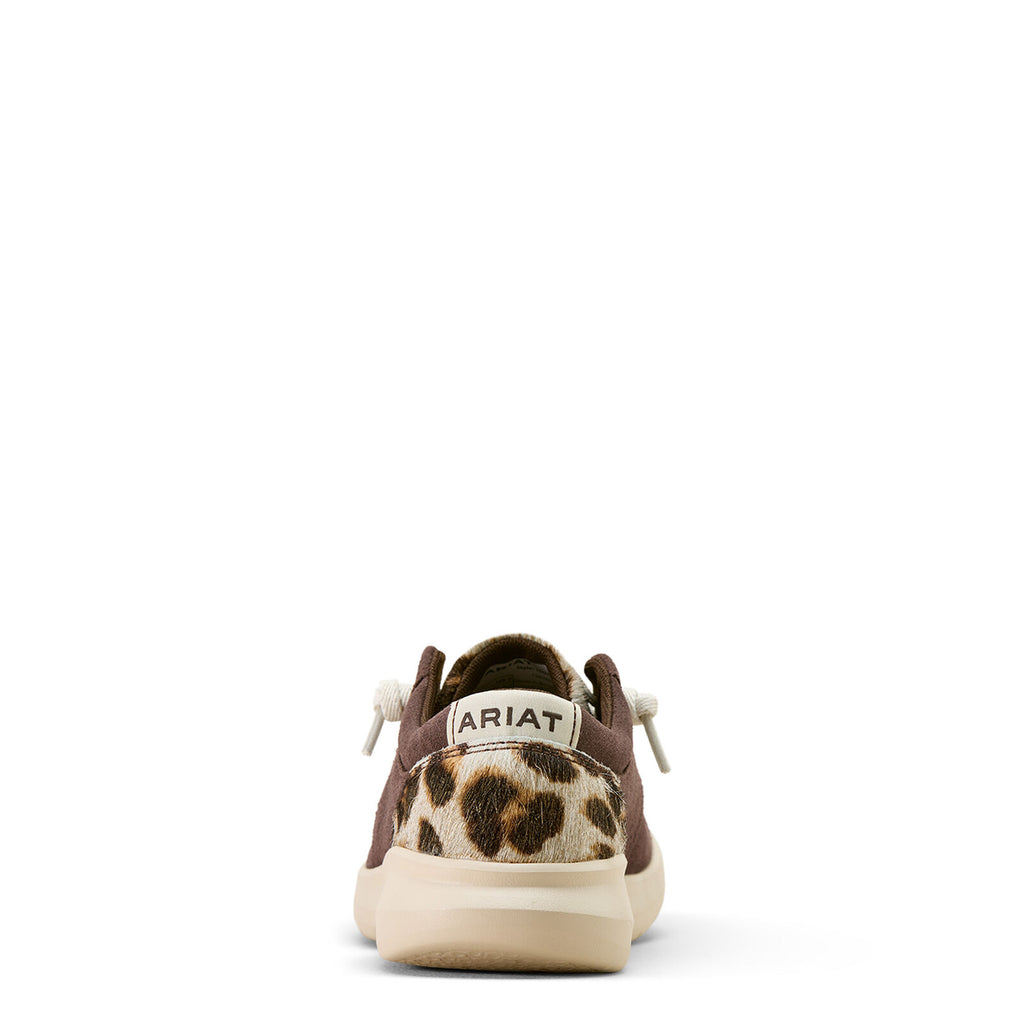 Ariat Womens Hilo Shoes (10074344) Smoke/Gilded Leopard Hair On