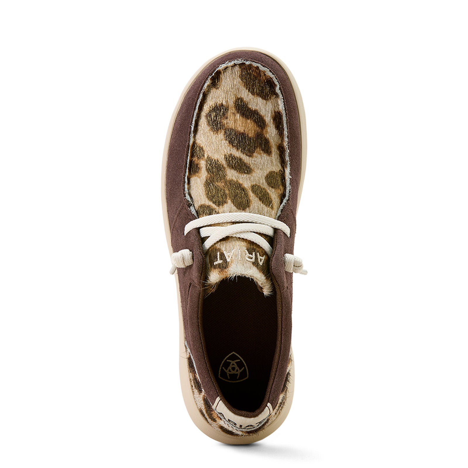 Ariat Womens Hilo Shoes (10074344) Smoke/Gilded Leopard Hair On