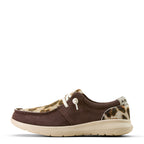 Ariat Womens Hilo Shoes (10074344) Smoke/Gilded Leopard Hair On