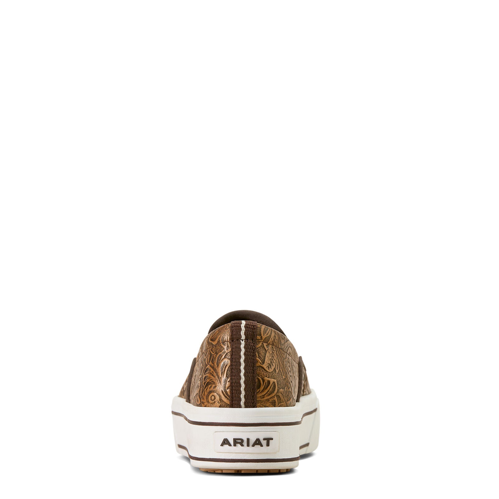Ariat Womens Skylar Slip On Shoes (10074362) Brown Floral Emboss
