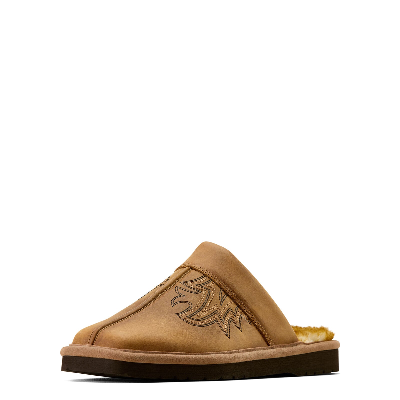 Ariat Mens Silversmith Square Toe Exotic Slippers (4423221) Distressed Brown