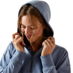 Ariat Womens Rabere 2.0 Hoodie (10062364) China Blue Heather