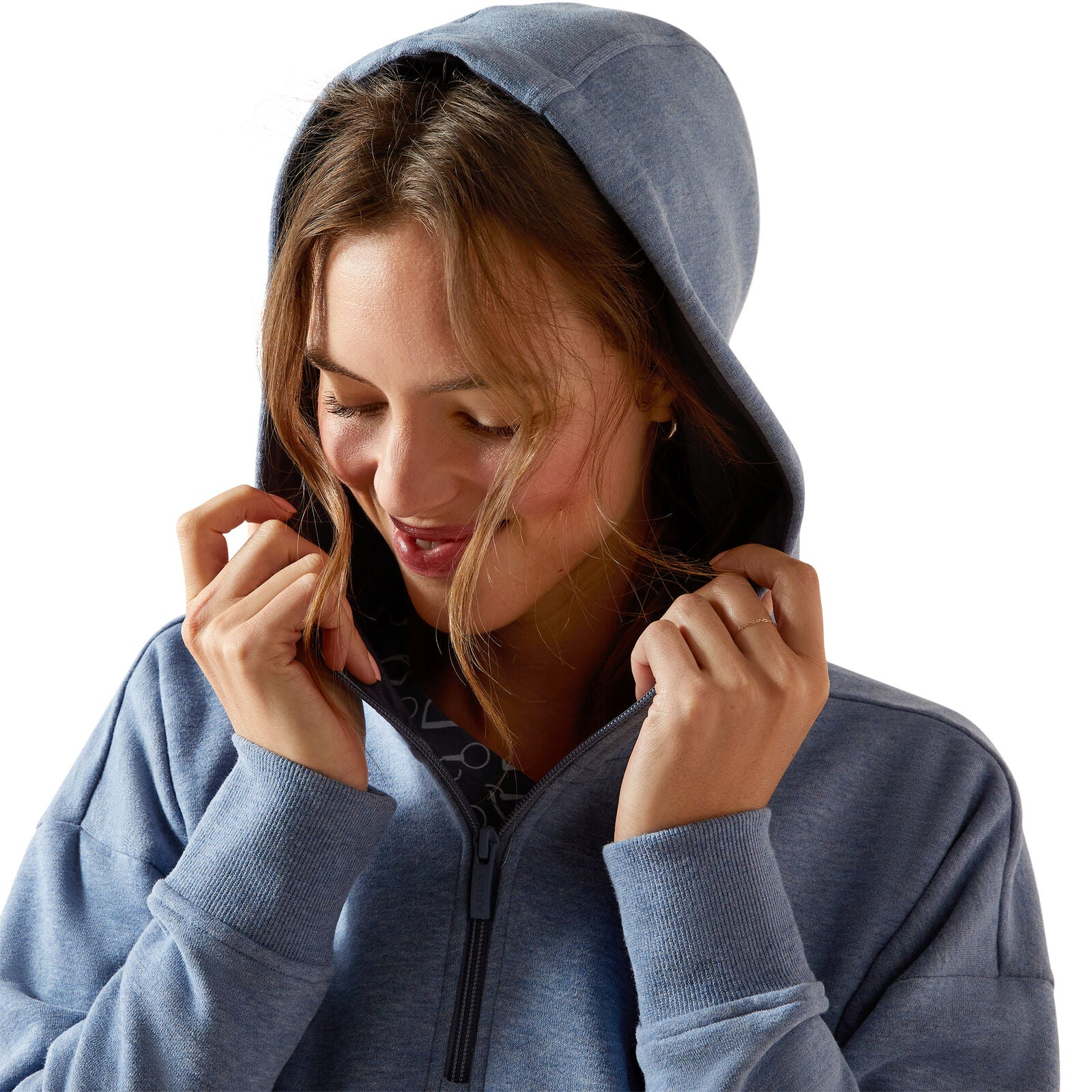 Ariat Womens Rabere 2.0 Hoodie (10062364) China Blue Heather