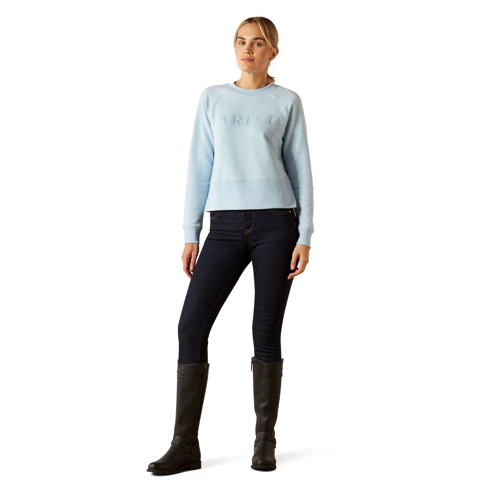 Ariat Womens Martine Sweatshirt (10062861) Skyway
