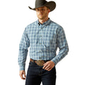 Ariat Mens Pro Series Troy L/S Shirt (10062190) Blue