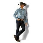 Ariat Mens Pro Series Troy L/S Shirt (10062190) Blue