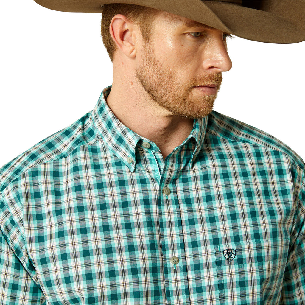Ariat Mens Pro Series Brayden L/S Shirt (10062172) Teal