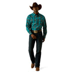 Ariat Mens Pro Series Bear L/S Shirt (10062177) Dark Teal