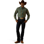 Ariat Mens Pro Series Bowie Fitted L/S Shirt (10062178) Dark Teal