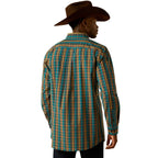 Ariat Mens Pro Series Bowie Fitted L/S Shirt (10062178) Dark Teal