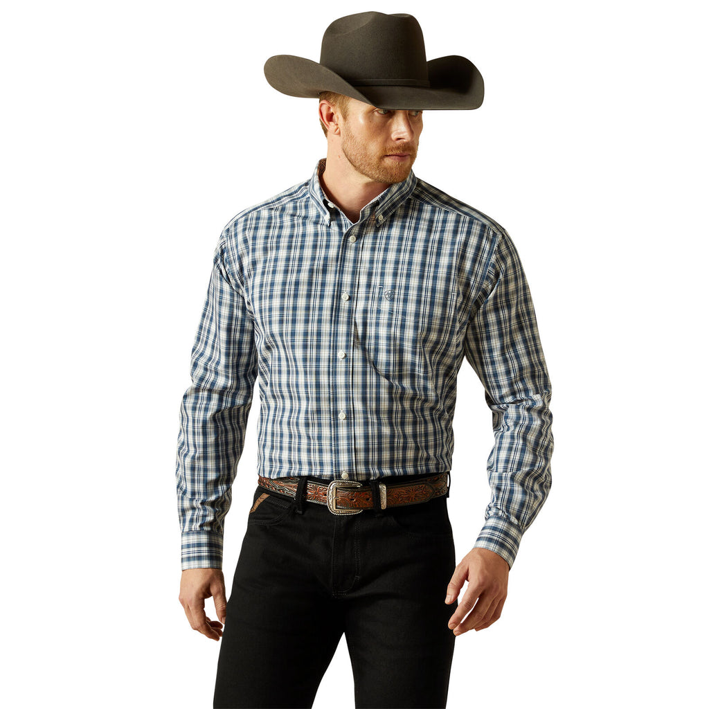 Ariat Mens Wrinkle Free Dargan L/S Shirt (10062198) Navy
