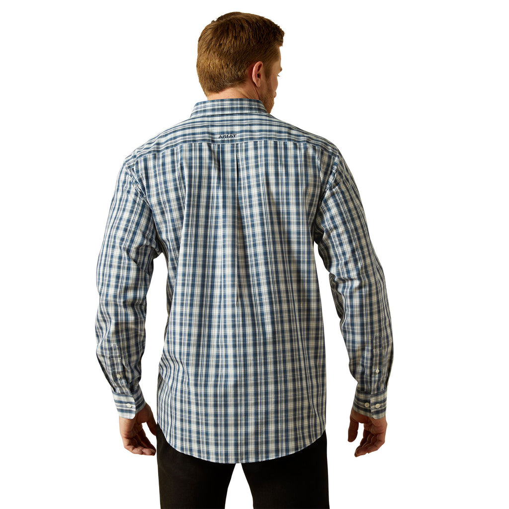 Ariat Mens Wrinkle Free Dargan L/S Shirt (10062198) Navy