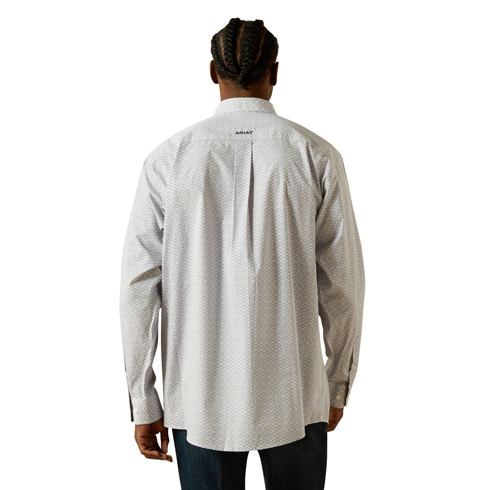 Ariat Mens Wrinkle Free Declan L/S Shirt (10062193) White