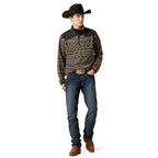 Ariat Mens Basis Fleece Sweater (10062486) Black Southwest