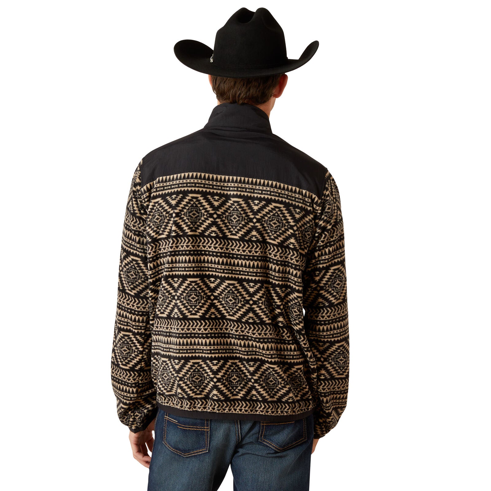 Ariat Mens Basis Fleece Sweater (10062486) Black Southwest
