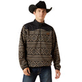 Ariat Mens Basis Fleece Sweater (10062486) Black Southwest
