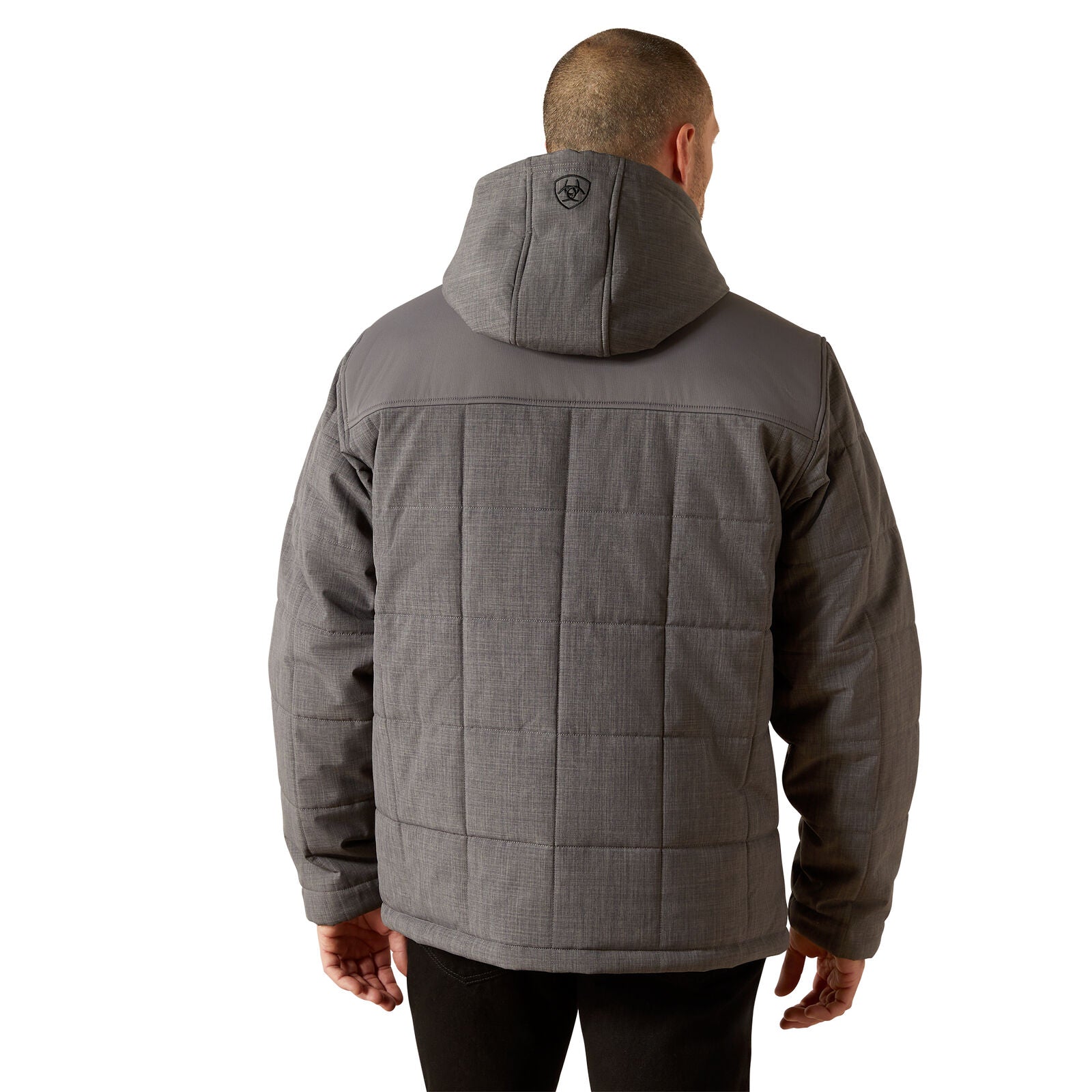 Ariat Mens Crius Hooded Insulated Jacket (10062676) Grey Heather