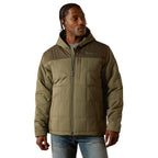 Ariat Mens Crius Hooded Insulated Jacket (10062677) Green/Dark Green
