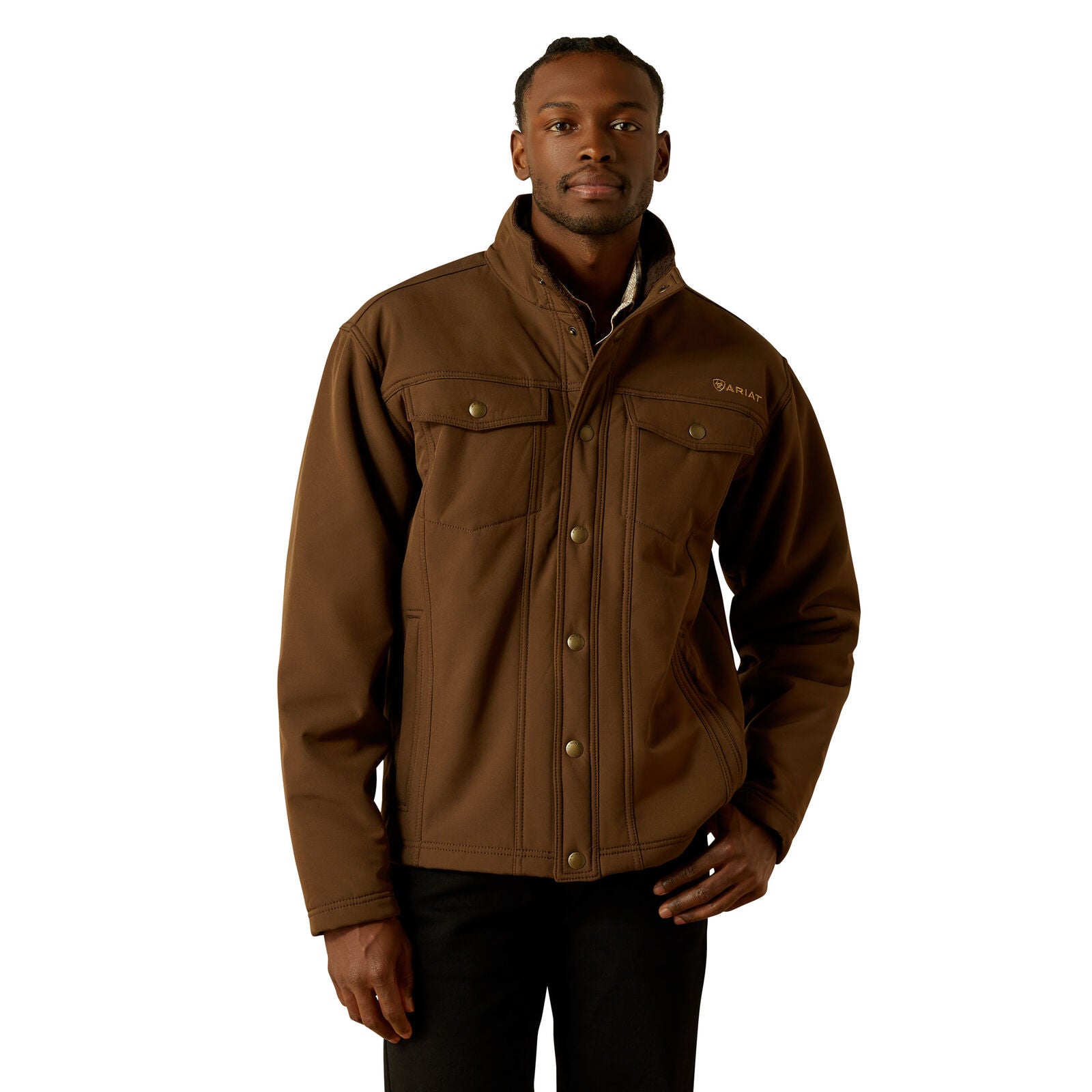 Ariat Mens Vernon Sherpa 2.0 Jacket (10062618) Dark Brown