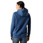 Ariat Womens Rebar Graphic Hoodie (10062662) Ensign Blue/Endless Sky