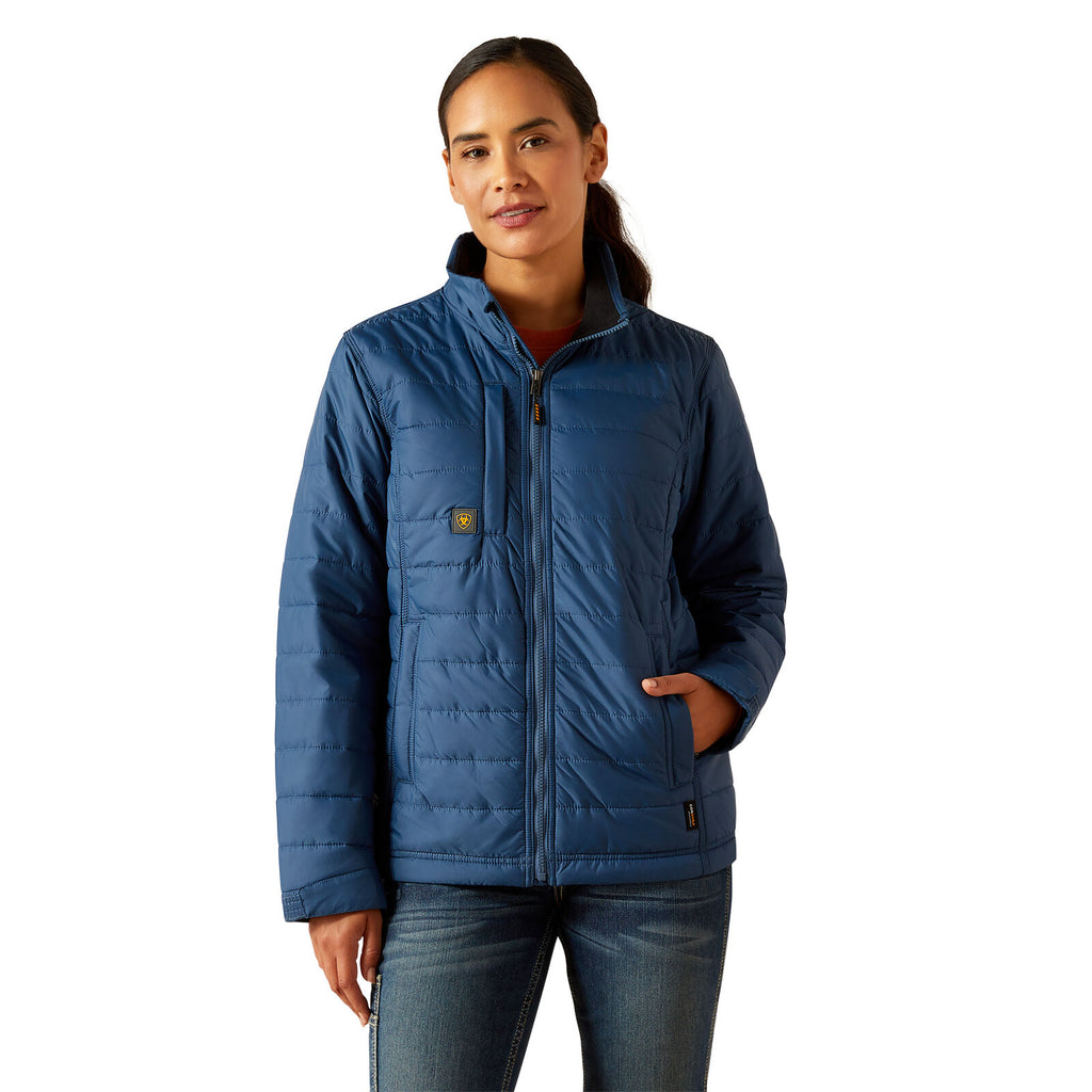 Ariat Womens Rebar Cordura Ripstop Lightweight Insulated Jacket (10062278) Ensign Blue