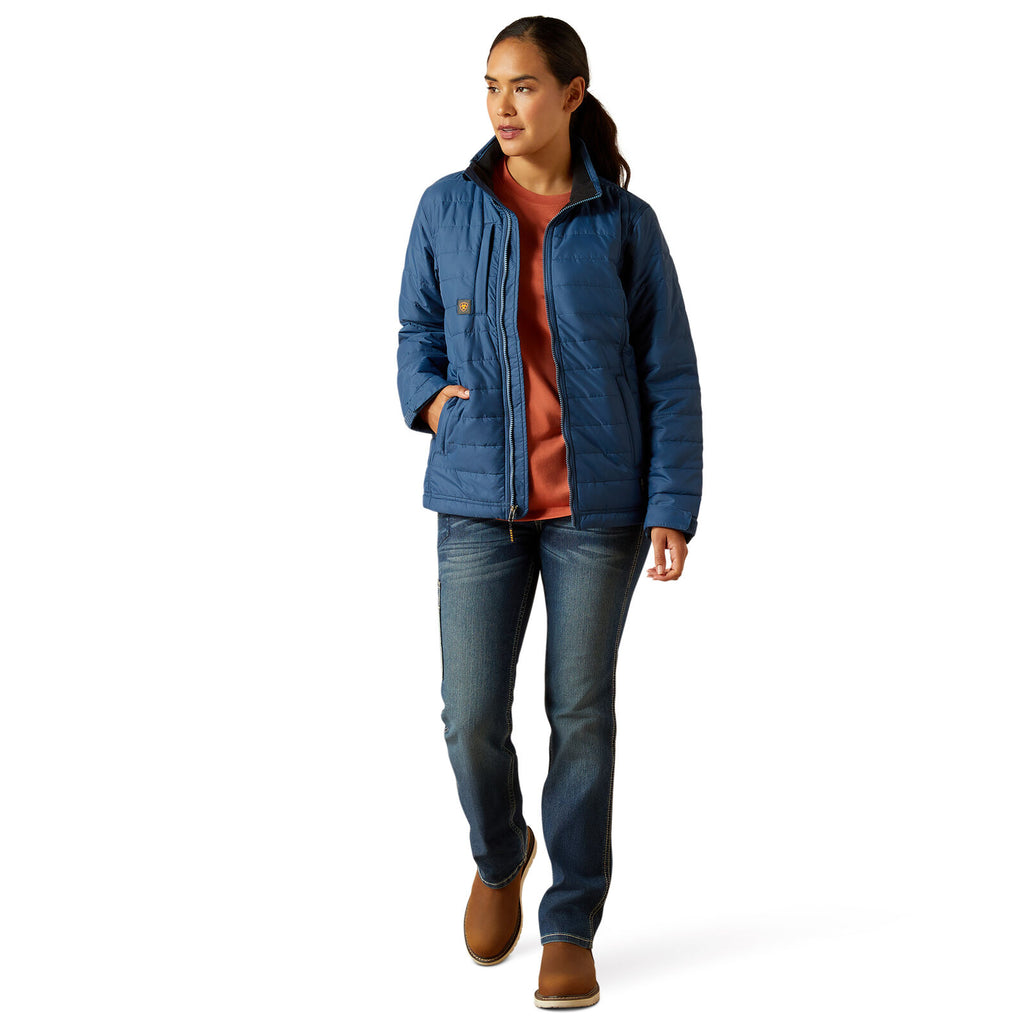 Ariat Womens Rebar Cordura Ripstop Lightweight Insulated Jacket (10062278) Ensign Blue