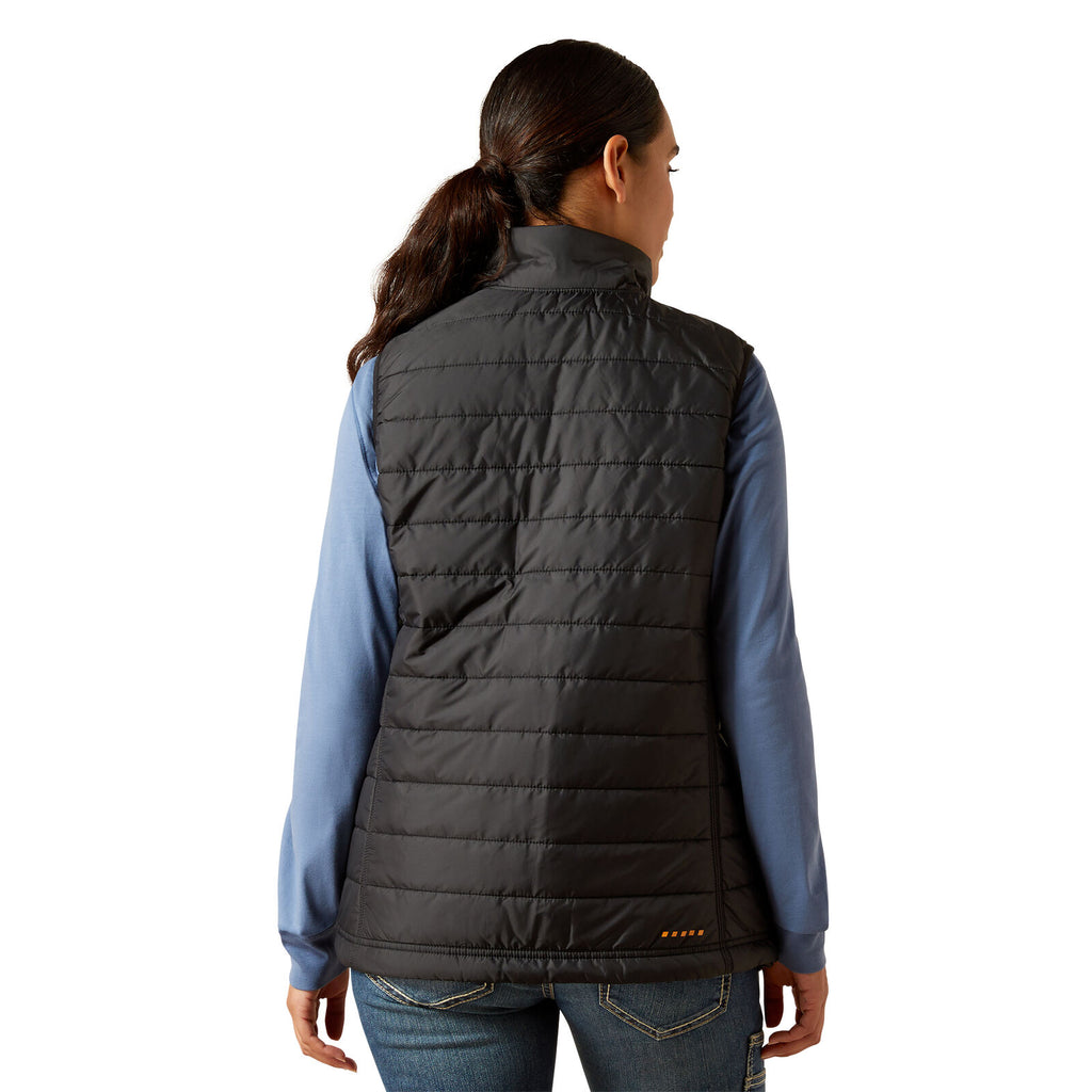 Ariat Womens Rebar Cordura Ripstop Lightweight Insulated Vest (10062722) Black