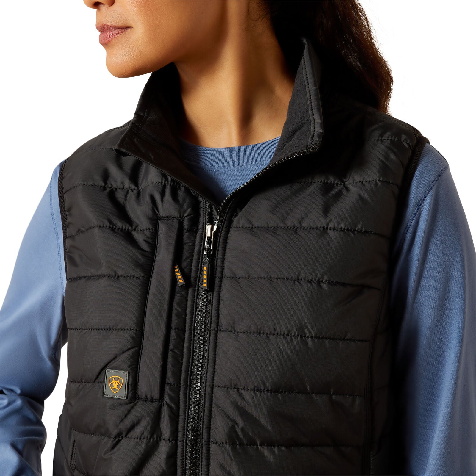 Ariat Womens Rebar Cordura Ripstop Lightweight Insulated Vest (10062722) Black