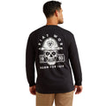 Ariat Mens Rebar Cotton Strong Hardhead L/S Tee (10062762) Black
