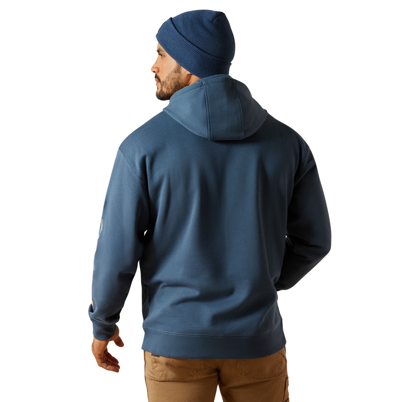 Ariat Mens Rebar Graphic Hoodie (10062528) Orion Blue/Dusty Blue