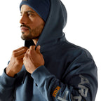 Ariat Mens Rebar Graphic Hoodie (10062528) Orion Blue/Dusty Blue