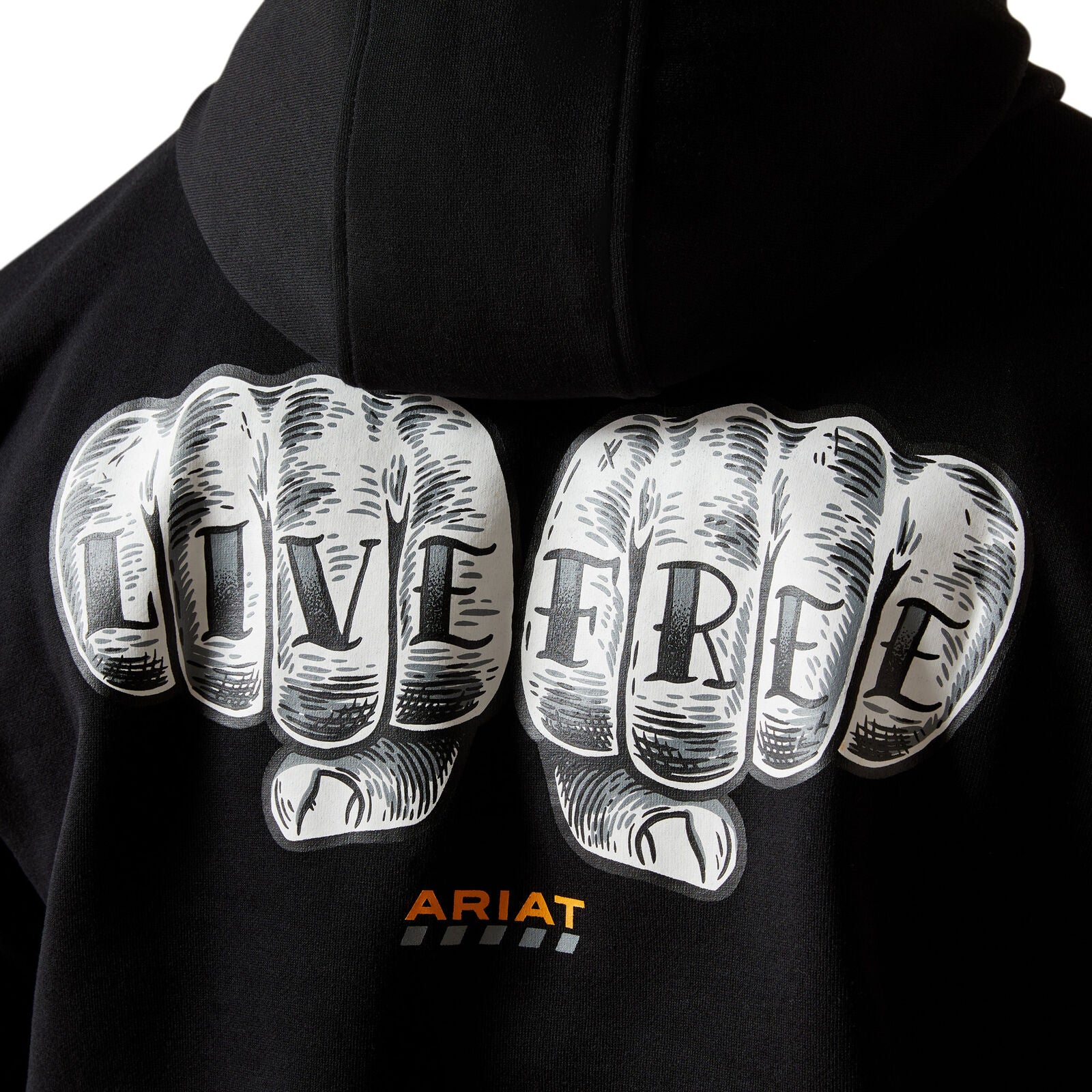 Ariat Mens Rebar Workman Bare Knuckle Hoodie (10062715) Black