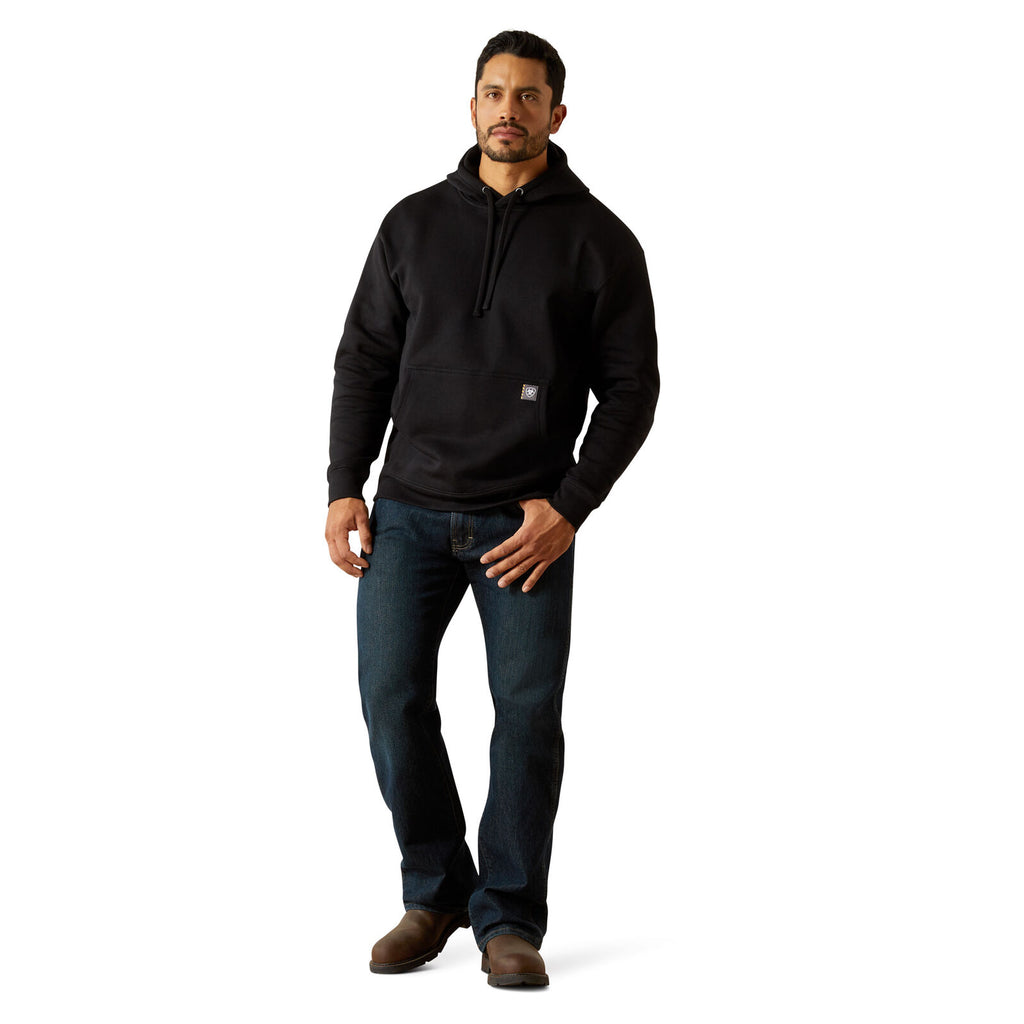 Ariat Mens Rebar Workman Bare Knuckle Hoodie (10062715) Black