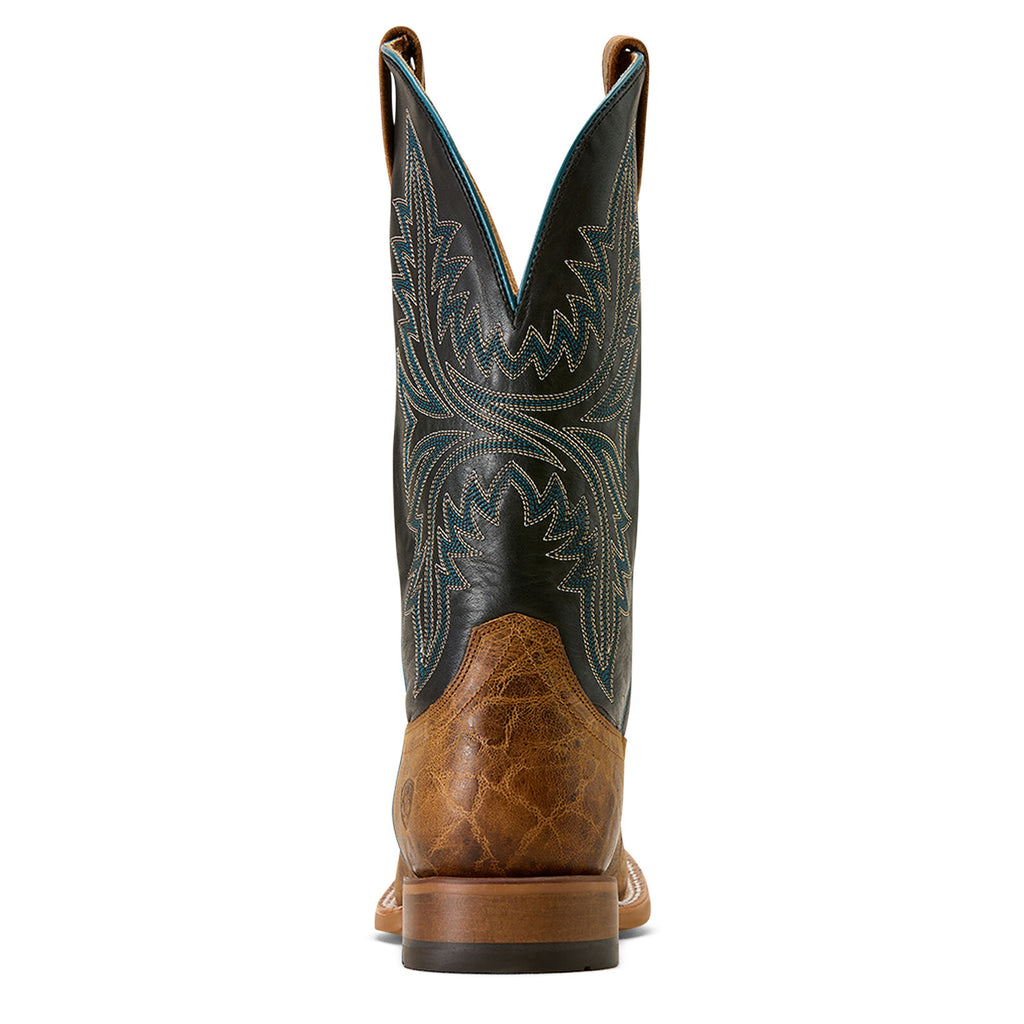 Ariat Mens Cowhand Wide Square Toe Western Boots (10074153) Tan/True Black