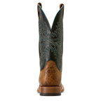 Ariat Mens Cowhand Wide Square Toe Western Boots (10074153) Tan/True Black