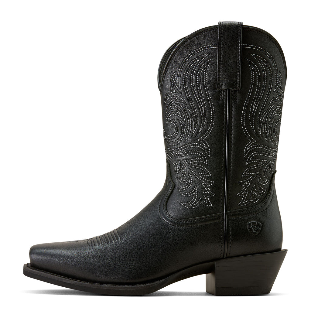 Ariat Mens Sport Lawman Square Toe Western Boots (10074249) Black Deertan