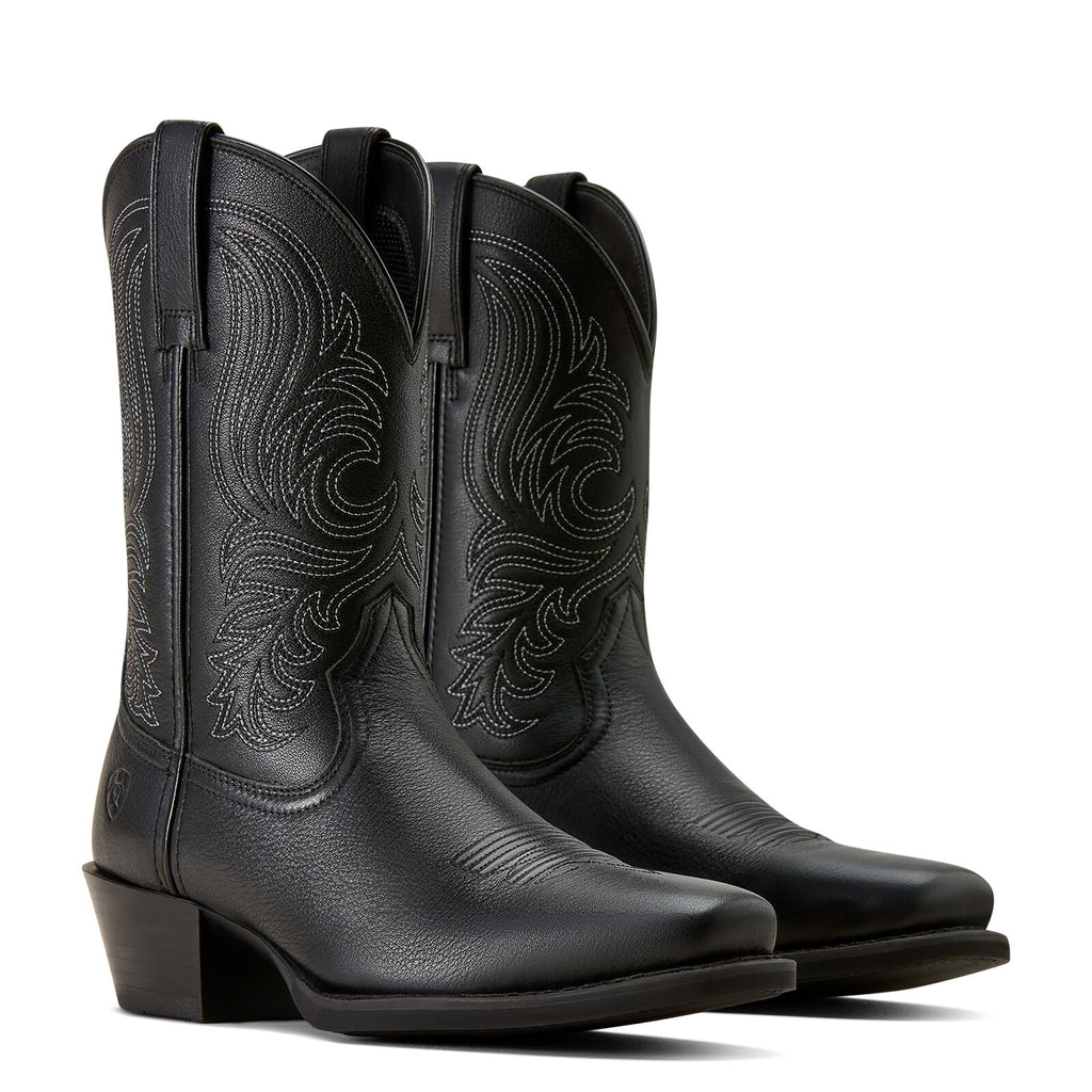Ariat Mens Sport Lawman Square Toe Western Boots (10074249) Black Deertan