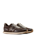 Ariat Mens Ranch Runner Shoes (10074199) Chocolate/Antique Tan Croc Print