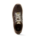 Ariat Mens Ranch Runner Shoes (10074199) Chocolate/Antique Tan Croc Print