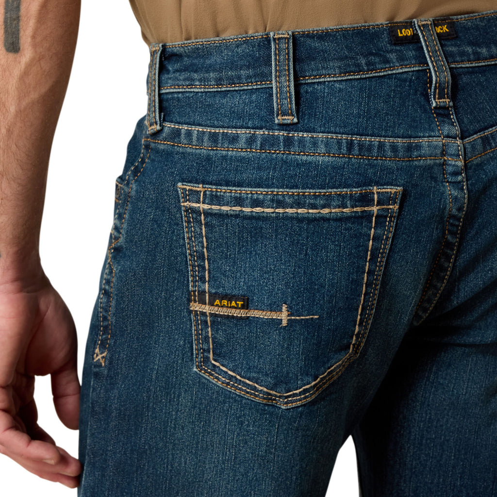 Ariat Mens Rebar M7 Durastretch Edge Straight Leg Jeans (10034628) Bodie