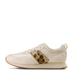 Ariat Womens Ranch Runner Shoes (10074338) Bright Cream/Glided Leopard Hair On