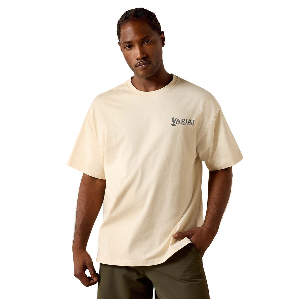 Ariat Mens The Wicked Boxy S/S Tee (10071647) Sandshell